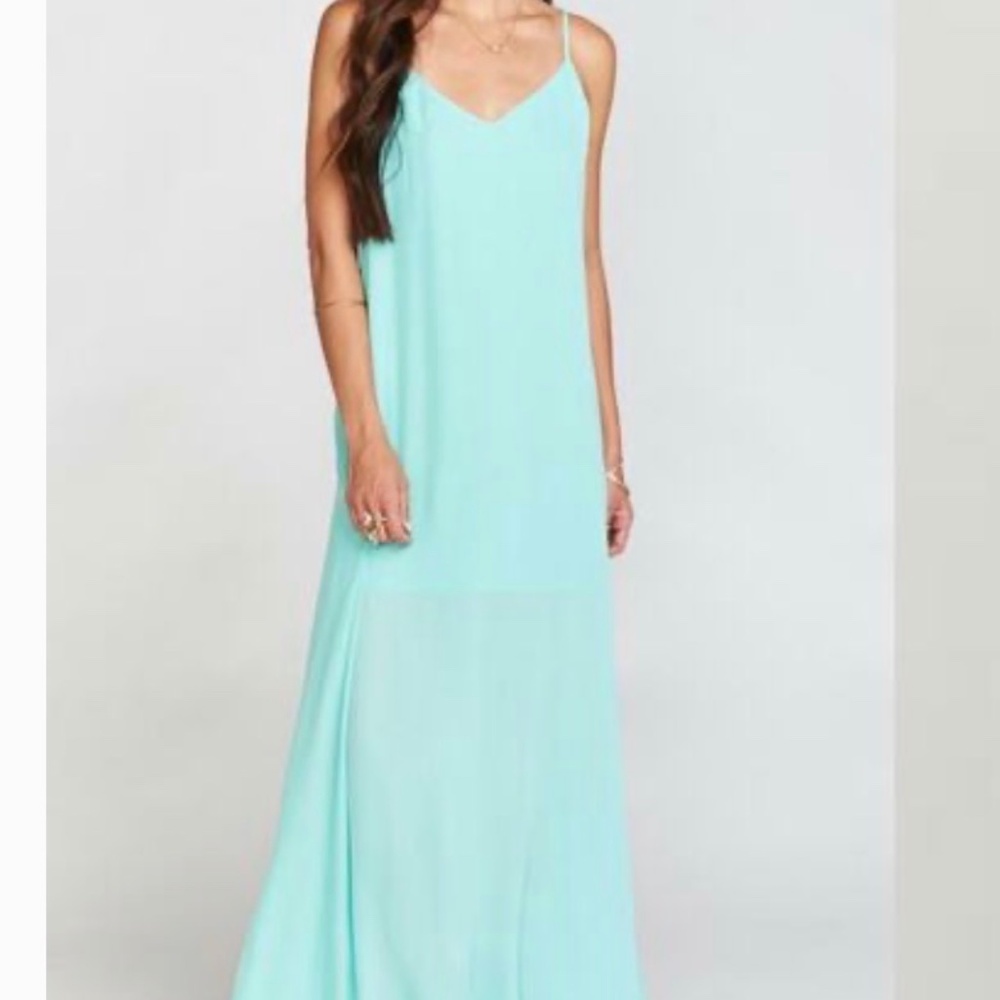 Jolie Maxi Dress ~ Sea Glass Crisp-Medium Sea Glass Crisp